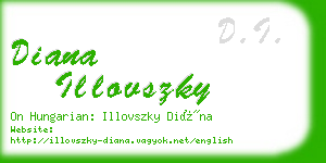 diana illovszky business card